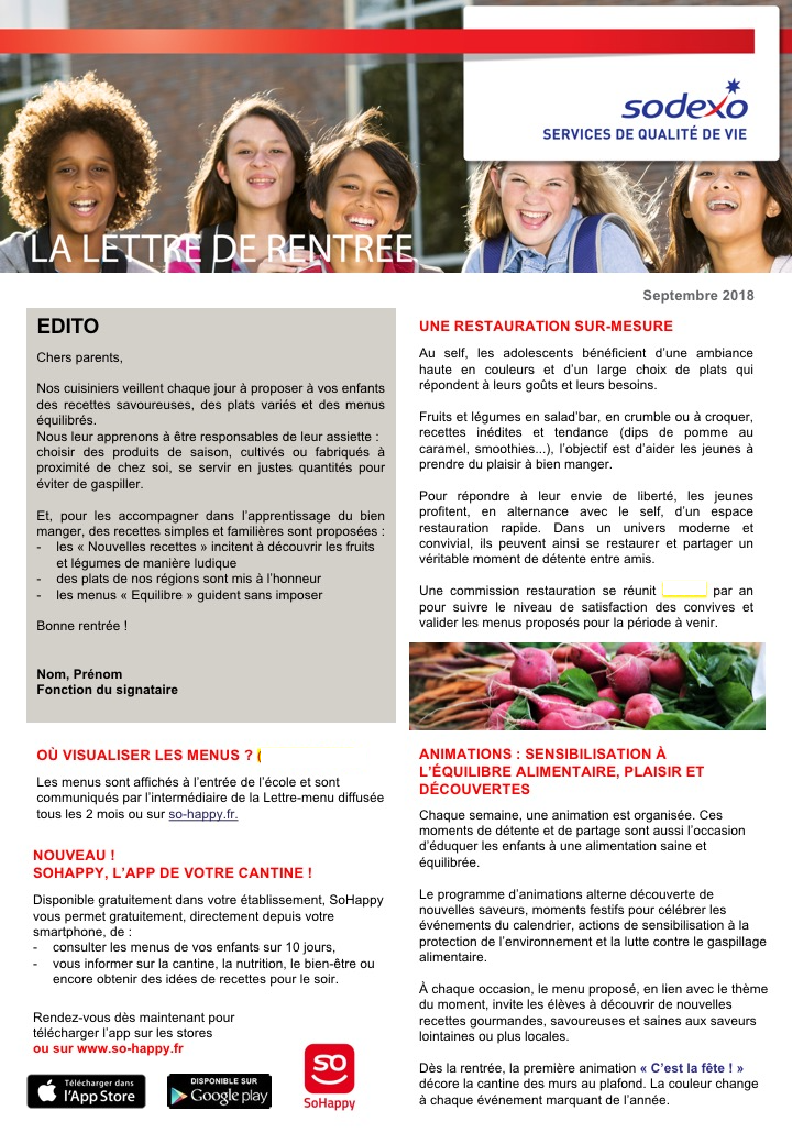 Lettre aux familles 18-19